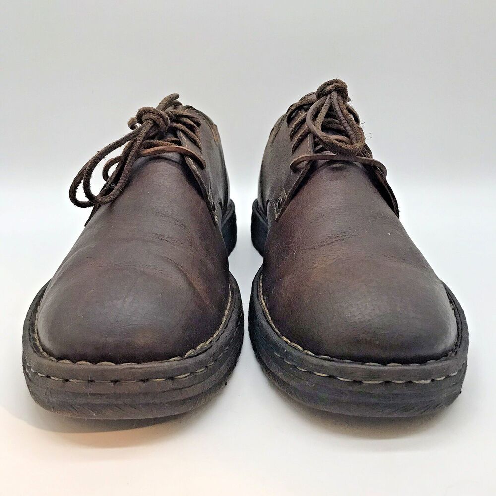 BORN BØRN Brown Leather Derby Men's size 12  H43423 Leather Lace Casual Shoes - Picture 2 of 11